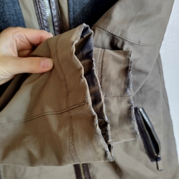 Frauenschuh rabbit fur men's parka Full Zip Winter jacket Sz L - Picture 6 of 15